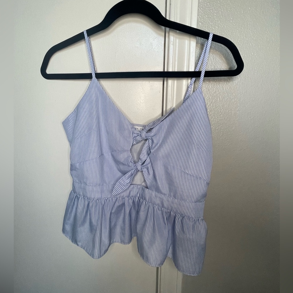 ENGLISH FACTORY bow front crop top